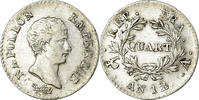 France Quart Napoleon I, Paris, Silver, Gadoury:346 -