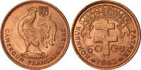 Cameroon 50 Centimes Coin, Pretoria, Bronze, KM:6 -