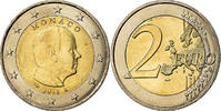 Monaco 2 Euro Prince Albert, Bi-Metallic, KM:195 -