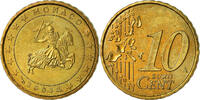 Monaco 10 Euro Cent Brass, KM:170 -