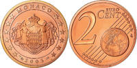 Monaco 2 Euro Cent BE, Copper Plated Steel, Gadoury:MC 173 -