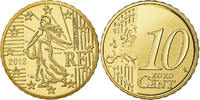 France 10 Euro Cent Proof / BE, Brass, KM:1410 -