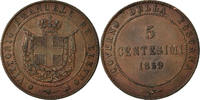 ITALIAN STATES 5 Centesimi Coin, TUSCANY, Provisional Government -