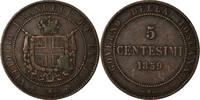 ITALIAN STATES 5 Centesimi Coin, TUSCANY, Provisional Government -