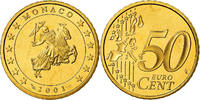 Monaco 50 Euro Cent Prince Rainier III, Proof, Brass, KM:172 -