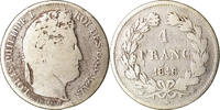 France Franc Coin, Louis-Philippe, Paris, Silver, KM:748.1 -