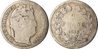 France Franc Coin, Louis-Philippe, Paris, Silver, KM:748.1 -
