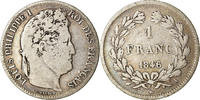France Franc Coin, Louis-Philippe, Paris, Silver, KM:748.1 -