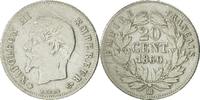 France 20 Centimes Coin, Napoleon III, Napoléon III, Strasbourg -