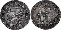 Papal States Testone Sede Vacante, Rome, Silver -