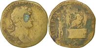 Sestertius Coin, Hadrian, Rome, Copper, RIC:II 582c -
