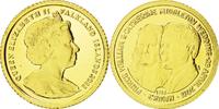 Falkland Islands 1/64 Crown Coin, Elizabeth II, Gold -