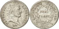 France 1/2 Franc Coin, Napoléon I, Paris, Silver, KM:680.1 -