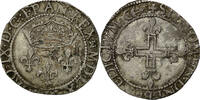 France Double Sol Parisis Coin, Charles IX, Bordeaux, Silver -