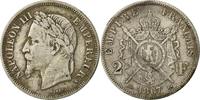 France 2 Francs Coin, Napoleon III, Napoléon III, Bordeaux -