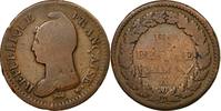 France Decime Coin, Un décime Dupré type définitif, An 8, Bordeaux, Bronze, KM:644.8 -
