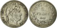 France Franc Coin, Louis-Philippe, Paris, Silver, KM:748.1 -