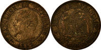 France Centime Coin, Napoleon III, Lille -