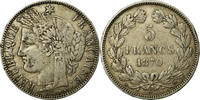 France 5 Francs Coin, Cérès, Bordeaux, Silver, KM:818.2 -