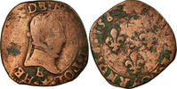 France Double Tournois 1580 Tours Coin, Henri III, Tours, Copper SGE+ 32,95 EUR  plus 4,95 EUR verzending