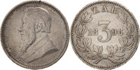 South Africa 3 Pence Coin, Silver, KM:3 -