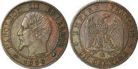 France Centime Coin, Napoleon III, Napoléon III, Strasbourg -
