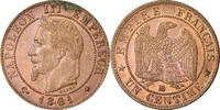 France Centime Coin, Napoleon III, Napoléon III, Strasbourg -