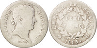 France 1/2 Franc Coin, Napoléon I, La Rochelle, Silver -