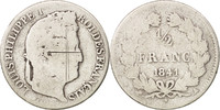 France 1/2 Franc Coin, Louis-Philippe, Paris, Silver -