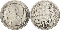 France Franc Coin, Napoleon III, Napoléon III, Paris, Silver -