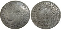 France 5 Francs Coin, Cérès, Paris, Silver, KM:761.1 -