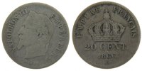 France 20 Centimes Coin, Napoleon III, Napoléon III, Strasbourg -