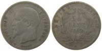 France 50 Centimes Coin, Napoleon III, Napoléon III, Paris -