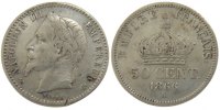 France 50 Centimes Coin, Napoleon III, Napoléon III, Bordeaux -