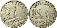 France 100 Francs Coin, Cochet, Copper-nickel, KM:919.1 -