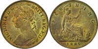 Great Britain Farthing Coin, Victoria, Bronze, KM:753 -