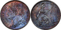 Great Britain Farthing George IV, London, Copper, NGC, KM:677 -