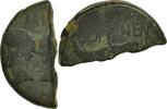1/2 Dupondius Coin, Augustus, Half Dupondius, Nîmes, Bronze, RIC:160 -