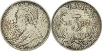 South Africa 3 Pence Coin, Silver, KM:3 -