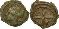 Hemilitron Coin, Sicily, Syracuse, Bronze, SNG ANS:403-414 -