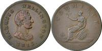 Canada Halfpenny Token Coin, Marquis Wellington, Copper -
