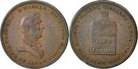 Great Britain Halfpenny Token Coin, Robert Warren, London, Copper -