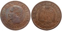 France Centime Coin, Napoleon III, Napoléon III, Bordeaux -