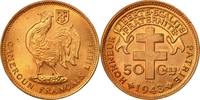 Cameroon 50 Centimes Coin, Pretoria, Bronze, KM:6 -