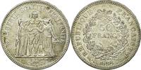 France 50 Francs Coin, Hercule, Hybrid issue, Silver -