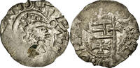 France Denarius Coin, Picardie, Soissons, Abbaye de Saint-Médard -