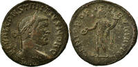 Follis Coin, Constantius I, Lyon - Lugdunum, Bronze, RIC:4a -