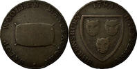 Great Britain Halfpenny Token Coin, Shropshire, Shrewsbury -
