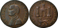 Great Britain Halfpenny Token Coin, Northamptonshire, Northampton -