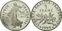 France Franc Coin, Semeuse, Proof, Nickel, KM:925.2 -